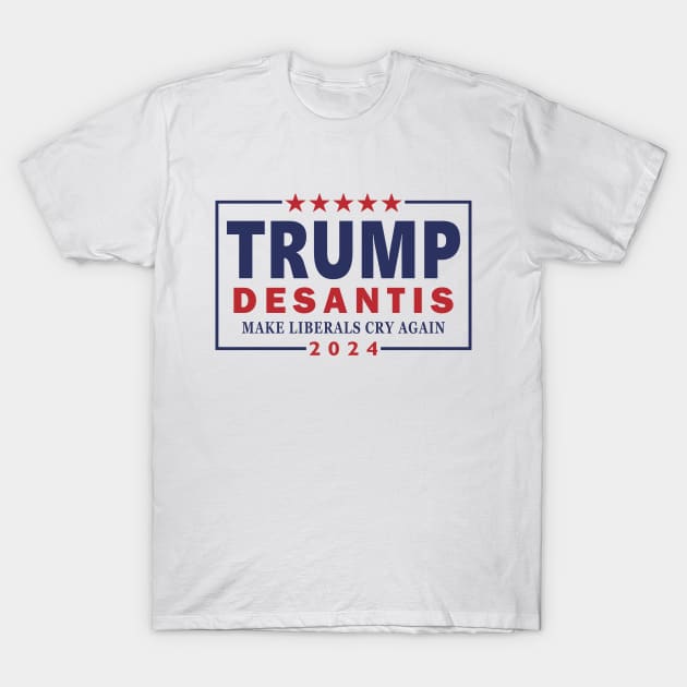 Donald Trump Ron DeSantis 2024 T-Shirt by Etopix